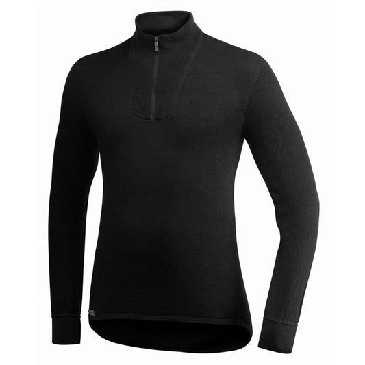 Woolpower Zip Turtleneck 400 black