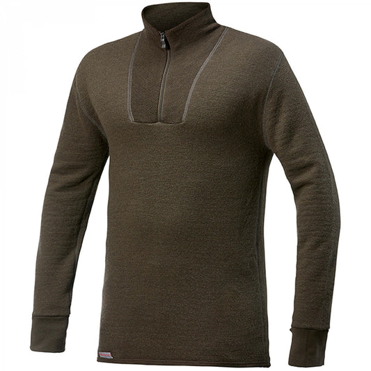 Woolpower Zip Turtleneck 200 pine green