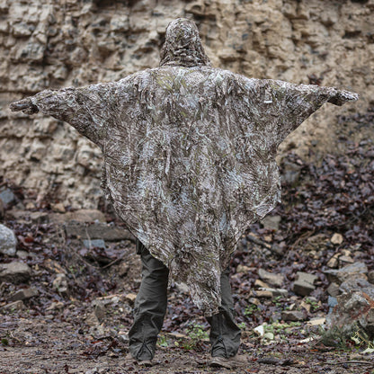 Ghosthood Ghost-Hoodie Tarnponcho Concamo Beige