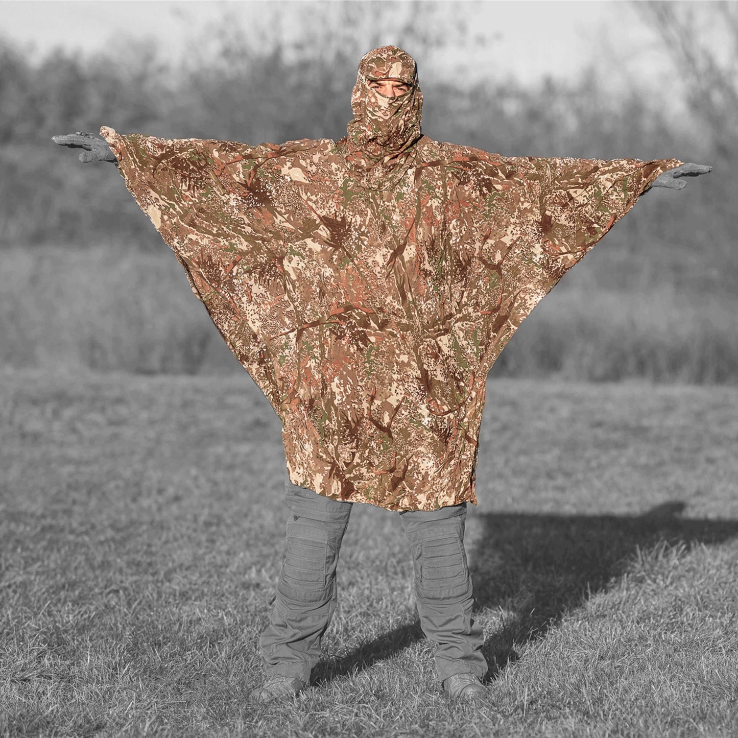 Ghosthood Ghost-Poncho-Compact Concamo Brown