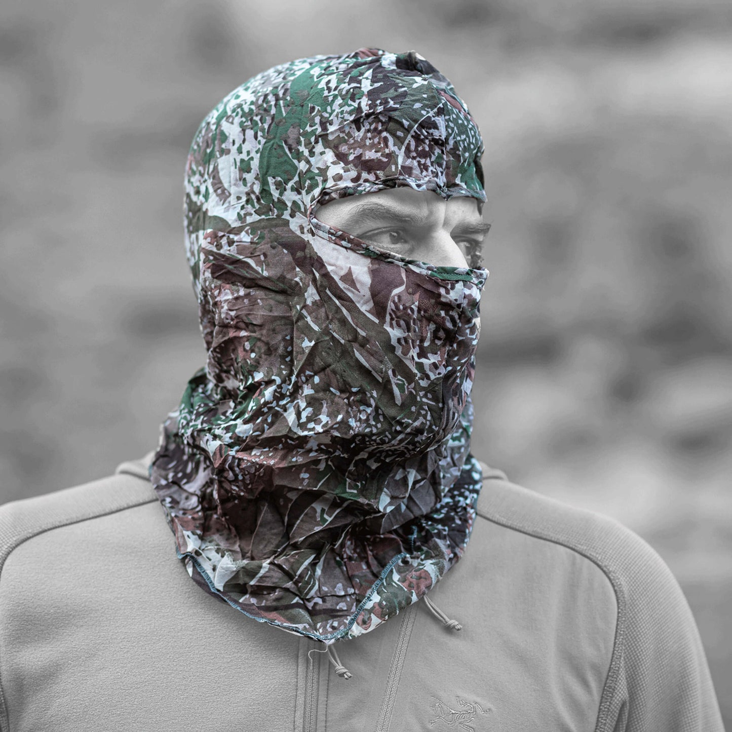 Ghosthood Ghost-Mask Balaclava Concamo Brown